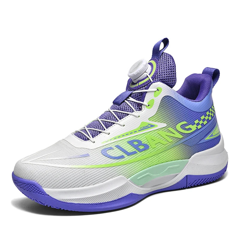 Basketball shoes spring summer anti-slip soft sole outdoor casual sneakers students lightweight breathable sports running shoes