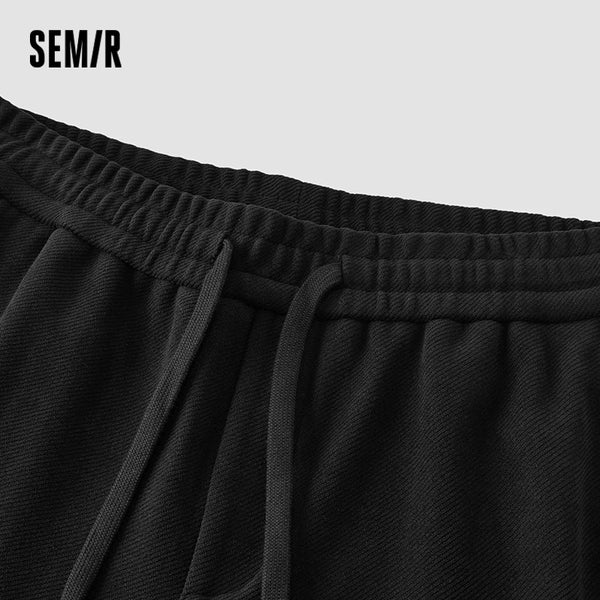 ខោបុរស Semir រចនាបន្ទះរលុងសមជើងត្រង់ពណ៌រឹងខ្សែចងវាយនភាពឆ្នាំ ២០២៦ ថ្មីសម្រាប់ពាក់ប្រចាំថ្ងៃរដូវរងា