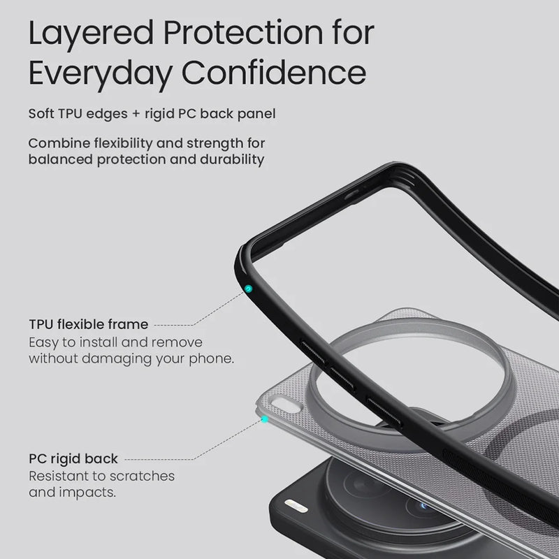 NILLKIN For Vivo X300 Ultra Magsafe Case Super Frosted Shield Pro Magnetic Wireless Charging PC Back Cover For Vivo X300 Ultra