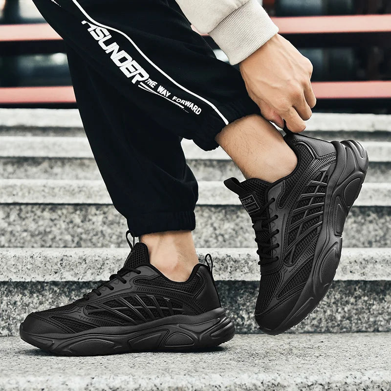 Men's light casual sneakers Four seasons soft sole breathable non-slip comfort fashion outdoor walking speed running sports shoe