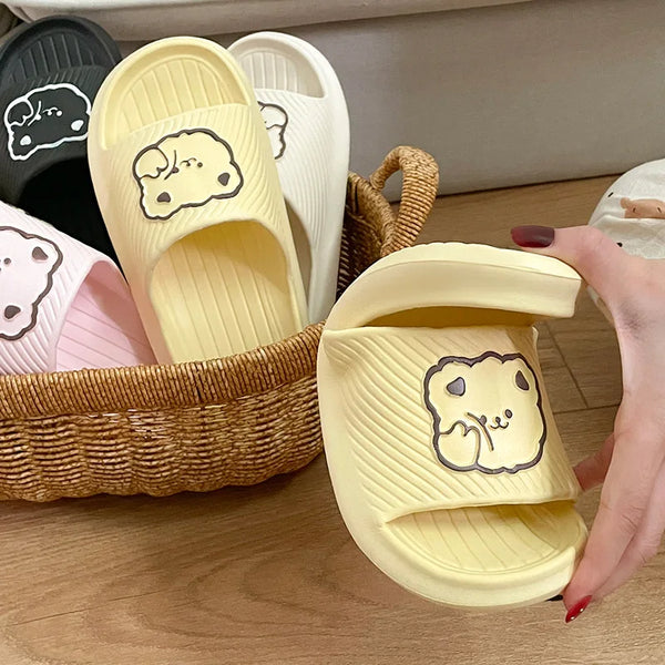 Couples Soft Sole Indoor Slippers Men and Women Summer new Comfortable Anti slip Waterproof Beach Sandals Home Bathroom Slippers