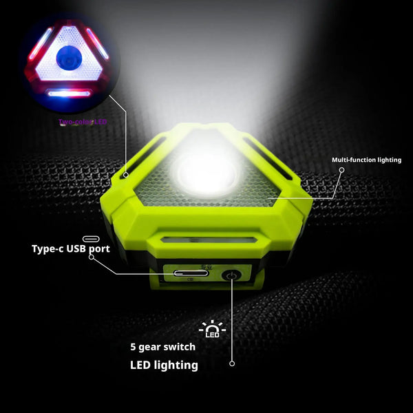 ភ្លើងមុខ LED សាកថ្ម USB ធន់នឹងទឹក ភ្លើងខ្លាំង ភ្លើងមុខពាក់ពេលរត់ ពិលសម្រាប់បោះតង់ក្រៅផ្ទះ នេសាទពេលយប់