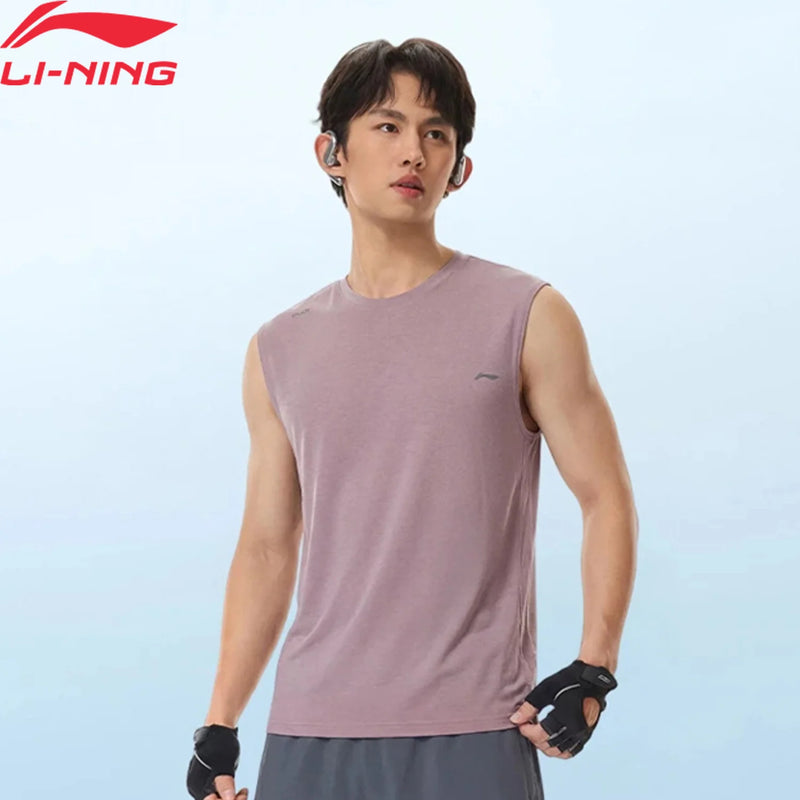 អាវកាក់ហ្វឹកហាត់បុរស Li-Ning LN DRY ទំហំធម្មតា 61% Polyester 33% Viscose 6% Elastane អាវយឺតដៃខ្លី AVSW045
