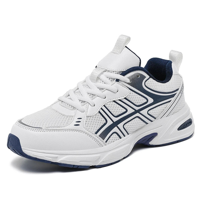 Men's Wide Foot Retro Chunky Sneakers Four Seasons Breathable Soft-sole Anti-slip Lightweight Casual Outdoor Running Sports Shoe