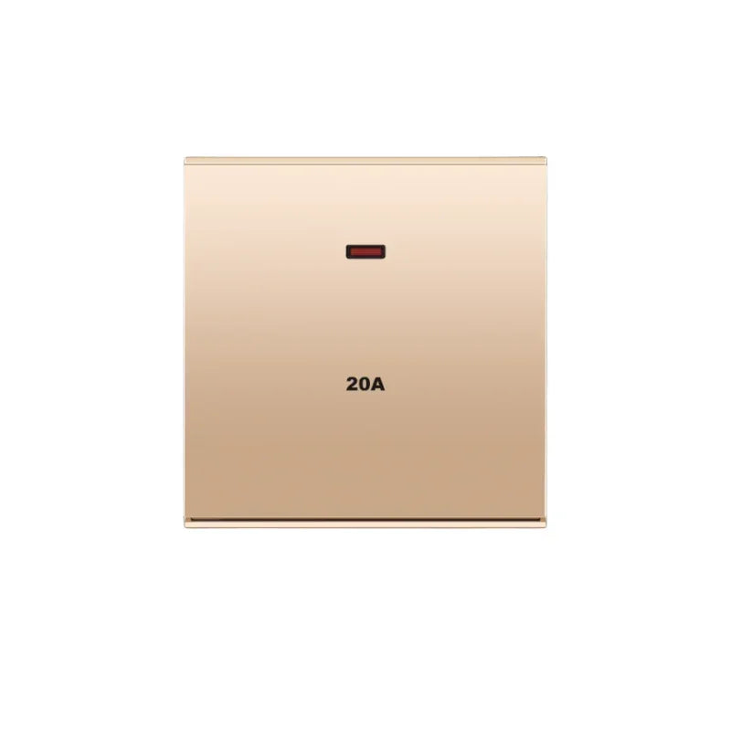 Uk Type 86 13A Universal Rose Gold 220V Wall Large Warped 1gang2way Cross Button Light Switch,USB Electric Plug Wall Socket