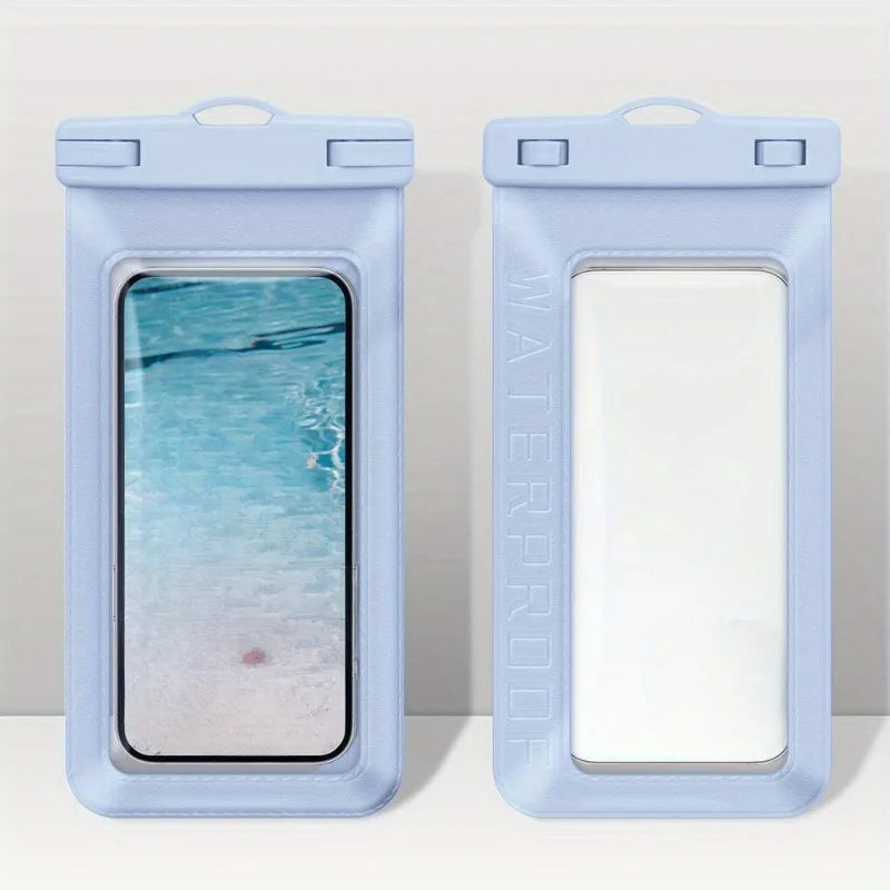 1pc Extra-Large Waterproof Phone Pouch Touch Screen Compatible Floating Dry Bag for Swimming,Snorkeling,Take Photos Underwater
