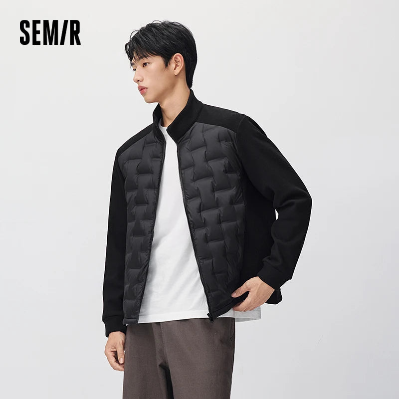 អាវក្រៅរដូវរងាបុរស Semir ៩០ ភាគរយ រចនាបថស្រាល ពាក់ប្រចាំថ្ងៃរដូវរងាថ្មីឆ្នាំ ២០២៦ ស្ទីលធម្មតាក្នុងទីក្រុង