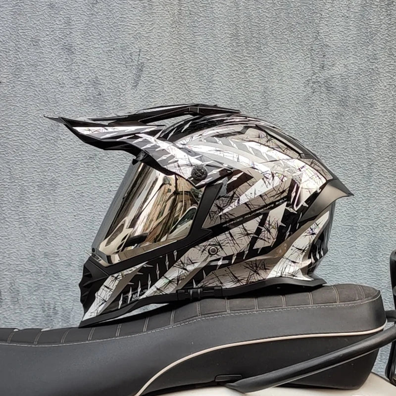 New LVS Off-road Helmet Professional Mountain Downhill Pull Helmet Capacete ATV ATV Casco Full Face Cross Helmet