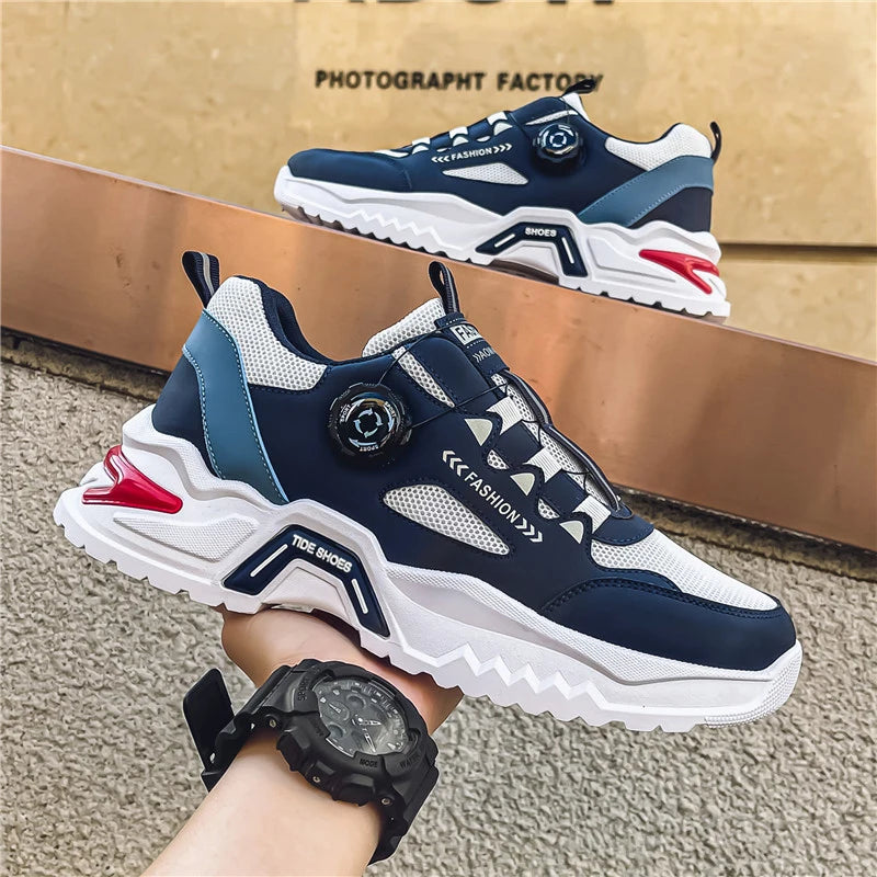 Mens Sports Shoes Trendy Style Fashion Casual All Season Soft Sole Anti Slip Outdoor Running Shoes Comfortable Sneakers for Men