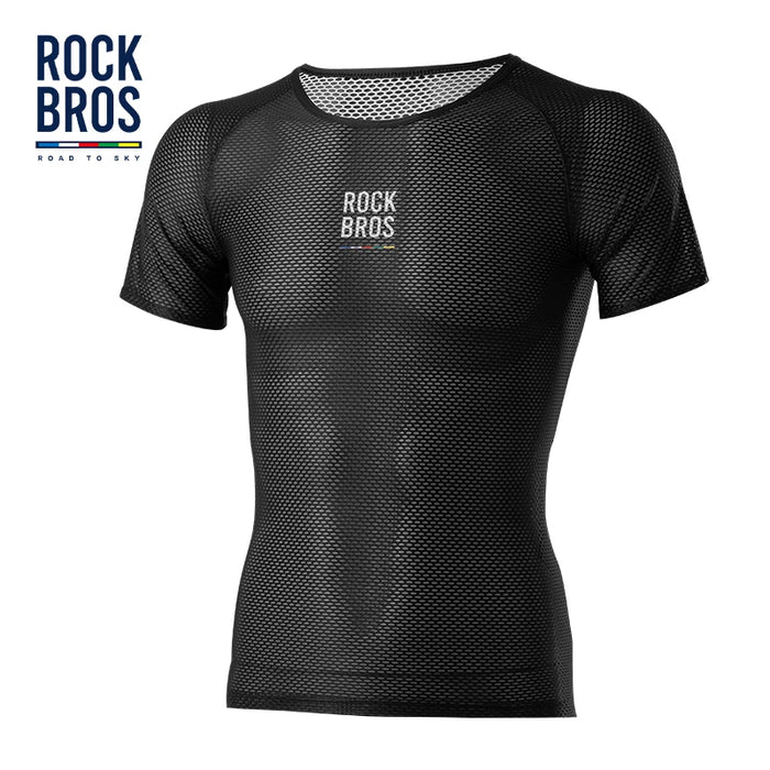 ROCKBROS ROAD TO SKY Cycling Jersey Summer Bicycle Shirt Underwear Sleeved Men Women Breathable Sportswear Bike Sport Clothing Black CN