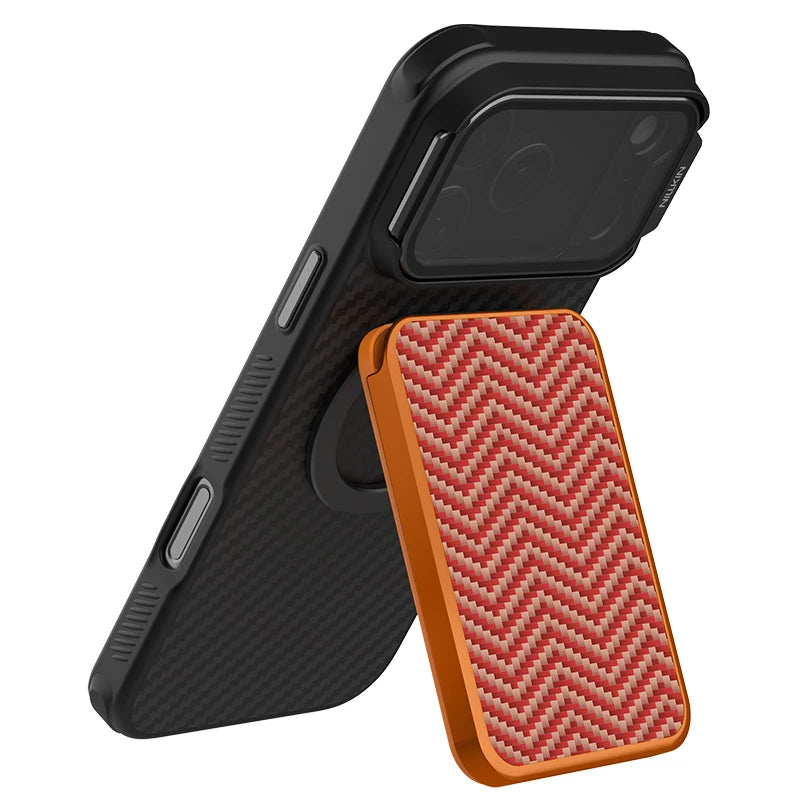 Magnetic Card Holder Wallet Case With 360 Rotating Ring for iPhone MagSafe Back Cover Stand 3 Cards Slot Magnetism High Capacity