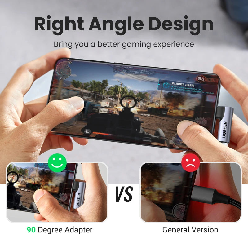UGREEN USB C to 3.5mm Audio Headphone For Samsung Galaxy A52s S22 S21 iPad Pro 2022 Type C Aux DAC Earphone Mic Jack Adapter USB