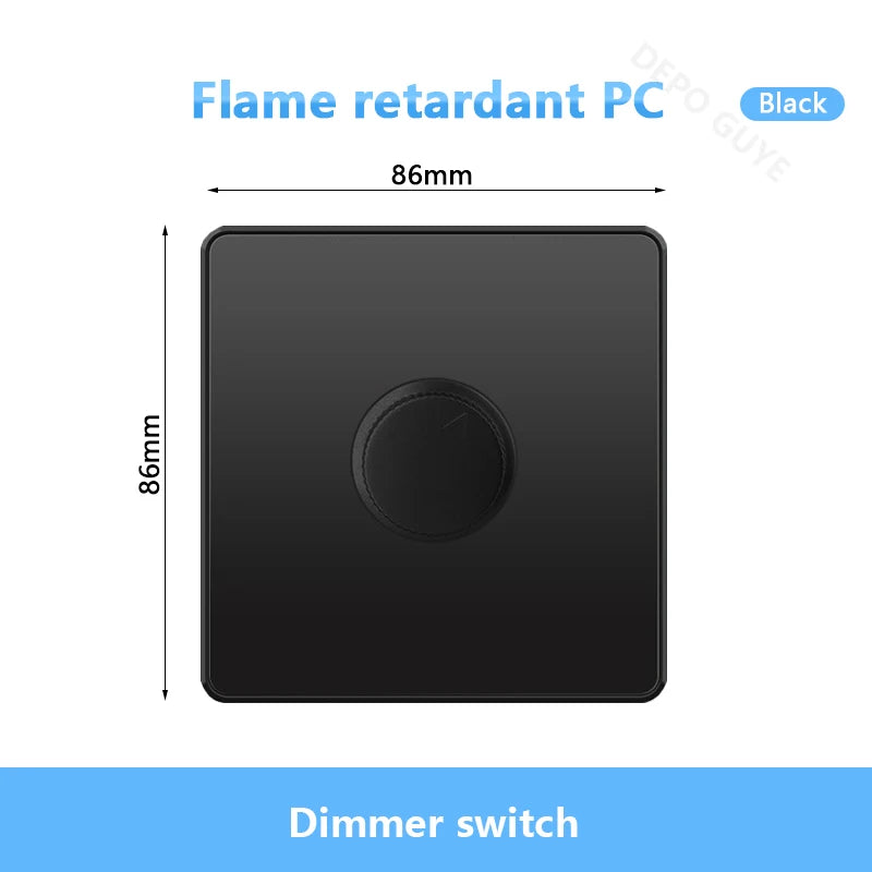 Universal Black USB Type-C 18W Smart Fast Charging Socket Double 5-pin Power Plug,UK  Electrical Internationa Wall Light Switch