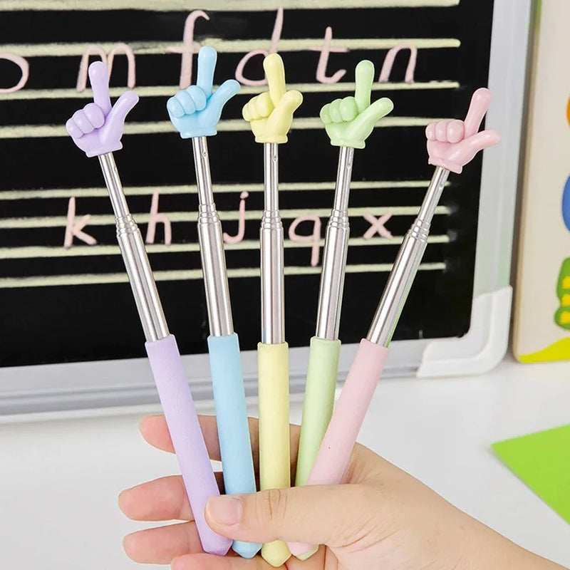 Telescopic Reading Stick Reading Finger Telescopic Point Reading Stick Point Reading Tool Whip Command Stick Teaching Stick