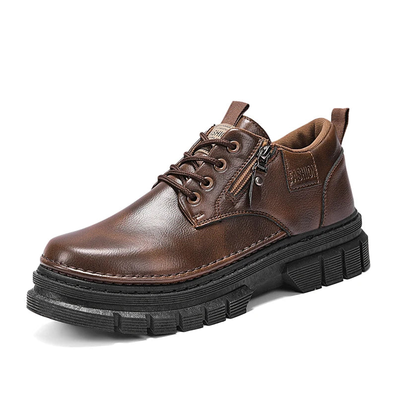 Men's Casual Shoes Four Season New Comfort Sports Outdoor Work Shoes Fashion Joker Youth Tide Shoes Business Party Leather Shoes