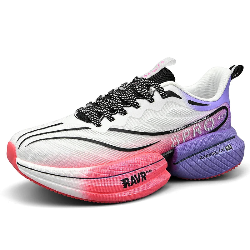 Unisex Running Shoes Professional Cushioning Breathable Mesh Wear-resistant Marathon Training Sports Tennis Shoes for Men Women