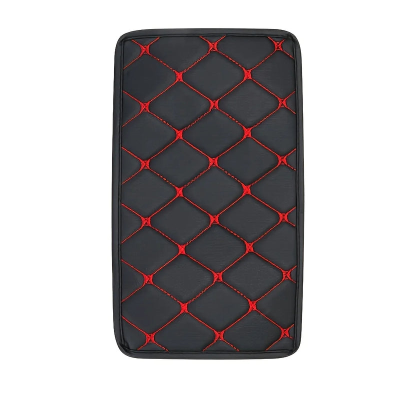 1PC Arm Rest Car PU Leather Auto Armrests Cushion Storage Box Cover Mats Arm Rest Protector Pad Car Interior