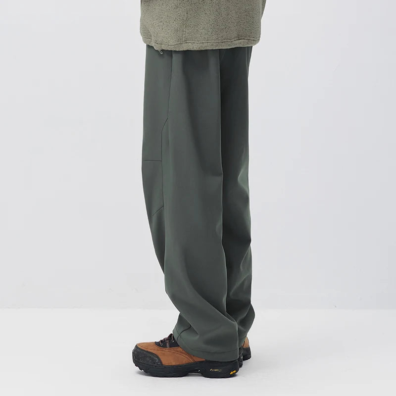 Semir Men Casual Pants Thermal Warmth Water Repellent Panel Design Solid Color Regular Fit Straight Leg 2026 New