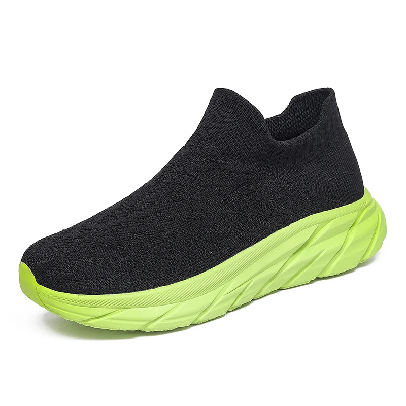 Couple Walking Shoes Low Cut Breathe Mesh Sports Leisure Shoes Fashion EVA Soft Sole Lightweight Sneakers for Men Women