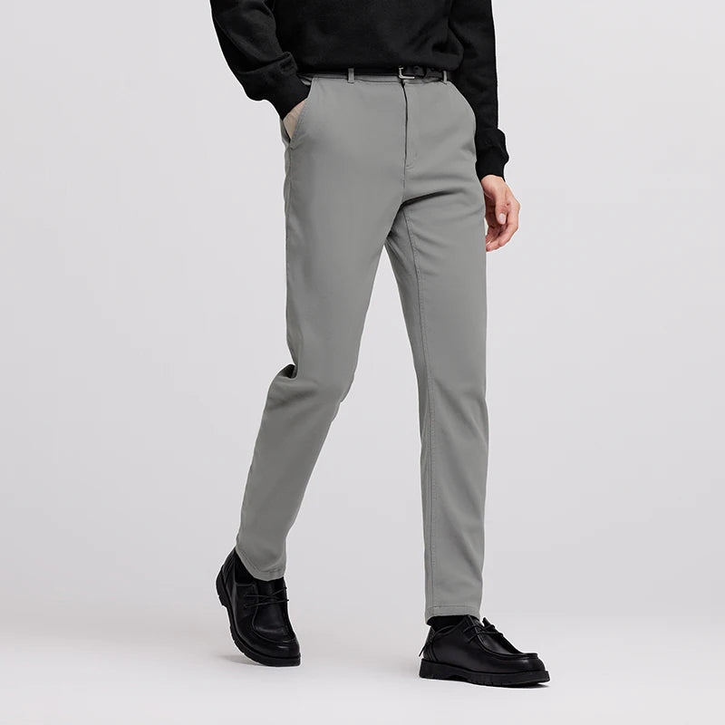 Semir Thick Pants SlimFit Casual Soft Men Winter 2025 Commuting Solid Color
