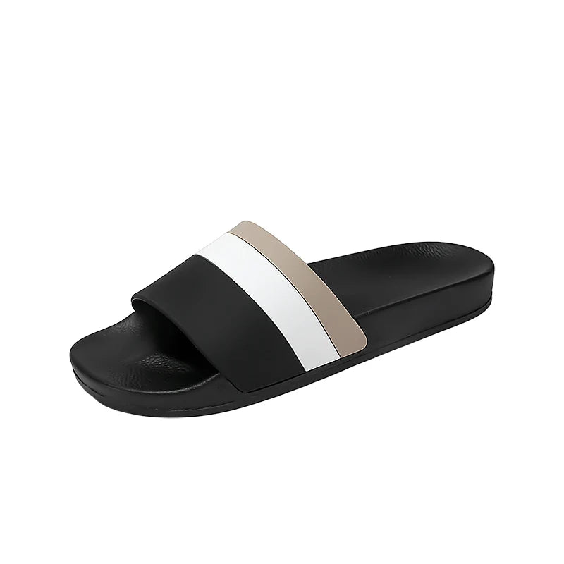 Men's fashion slip on slippers summer new soft-sole anti-slip comfort breathable lightweight casual slippers outdoor beach shoes