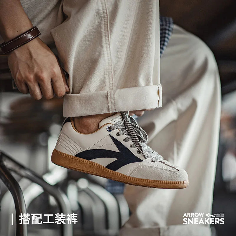 Maden Retro Training Shoes Classic Color-blocked Do Old Jogging Shoes Outdoor Low-top Sports Breathable Men's Casual Sneakers