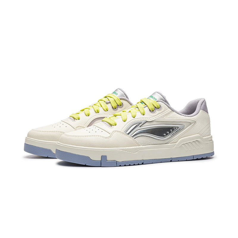 ស្បែកជើង Li-Ning ស្ត្រី COMMON 80s Lifestyle ស្បែកជើងកីឡាបែបបុរាណ ងាយស្រួលពាក់ ស្បែកជើងកីឡា LiNing Leisure AGCW038