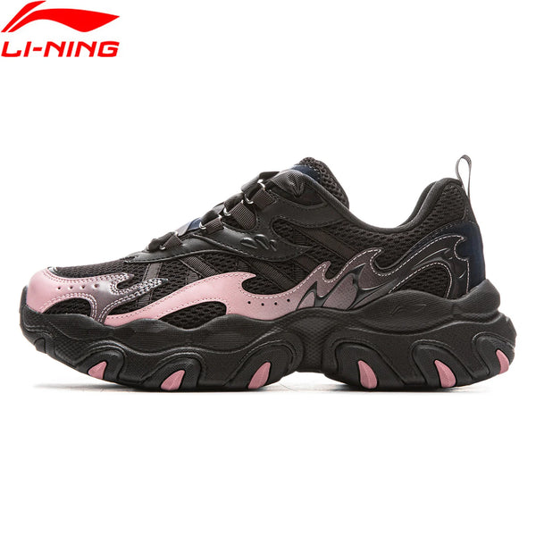 ស្បែកជើង Li-Ning សម្រាប់នារី X-CLAW LITE 3 ទាន់សម័យ មានខ្យល់ចេញចូលបានល្អ កែងក្រាស់ ស្បែកជើងប៉ាតា LiNing បែបបុរាណ ធម្មតា AGCV398