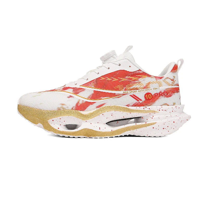 Men Sports Shoes New Hollow Soft Sole Rebound Shock-absorbing Training Shoes Marathon Light Breathable Running Shoes for Women