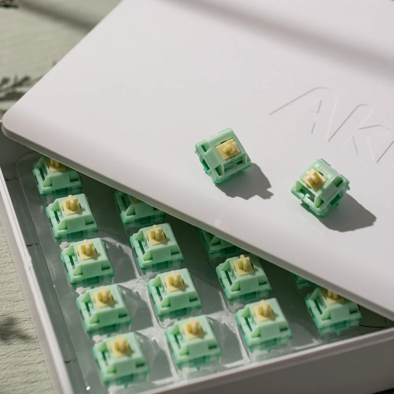 Akko Cilantro Switch 5 Pins 36gf Deep Clack Tactile Switch Factory Lubed Compatible with Cherry MX Mechanical Keyboard (45 pcs)