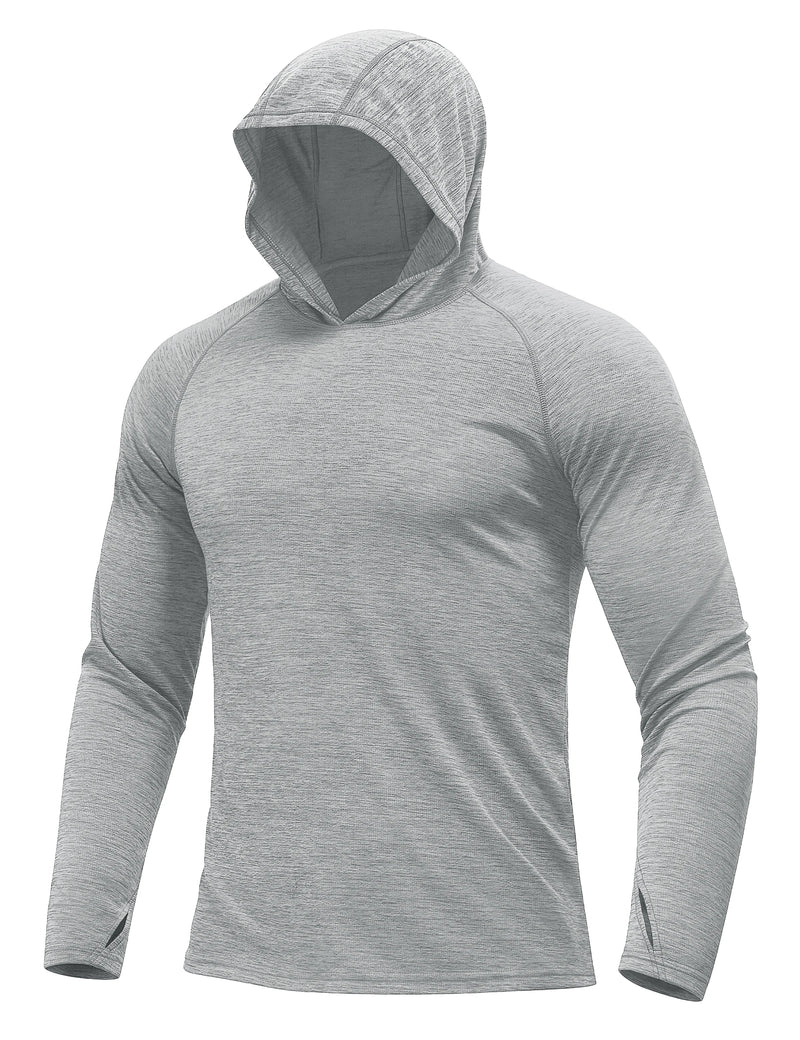 TACVASEN Mens Sun Hoodie Long Sleeve Fishing Shirt Lightweight UPF 50+ Dry Fit Rash Guard for Swimming Workout Athletic Tops