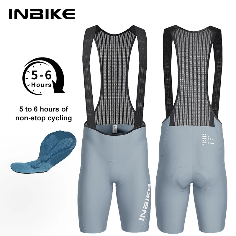 INBIKE Men's Cycling Bike Bib Shorts 4D Padded Breathable Summer Road Bike Biking Clothing for Cycle Bicycle Bib Tights Padding