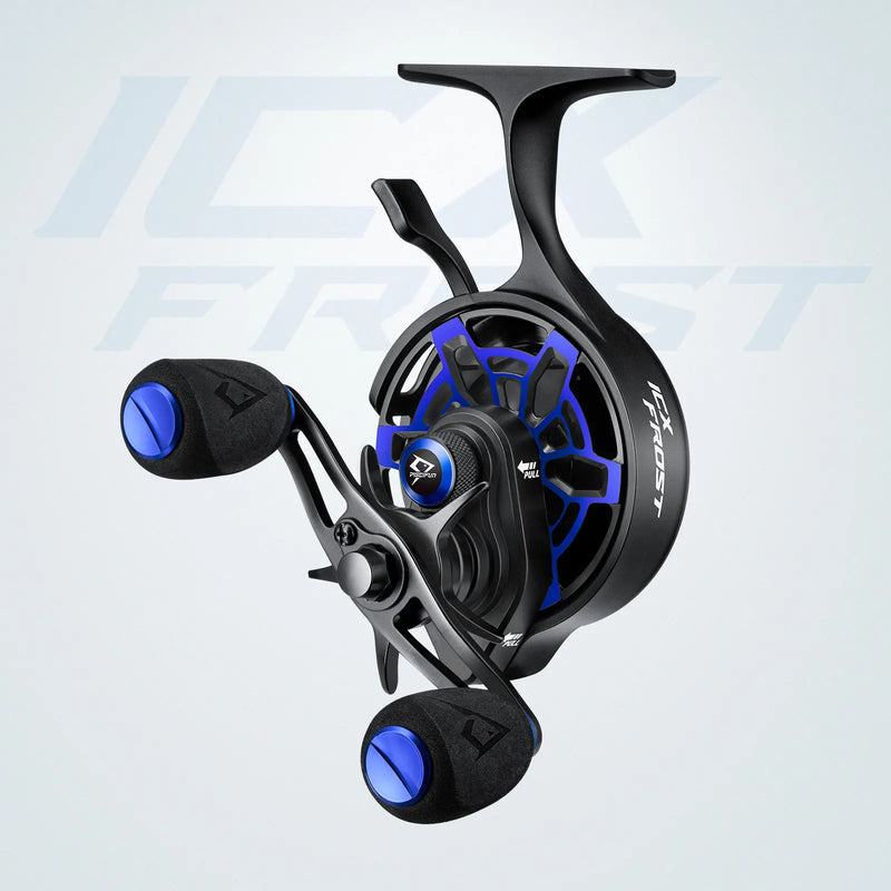 Piscifun ICX Frost Inline Ice Fishing Reel Innovative Structure Design Magnetic Drop System Large Spool Diameter 7+1 Shielded BB