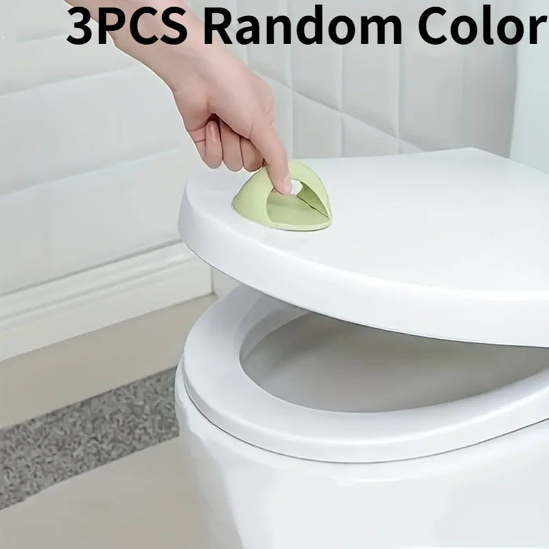 3pcs Toilet Lid Lifter, Classic Ergonomic Design, Space-Saving Round Lift Mechanism for Toilet.for doors, Windows, Cupboards