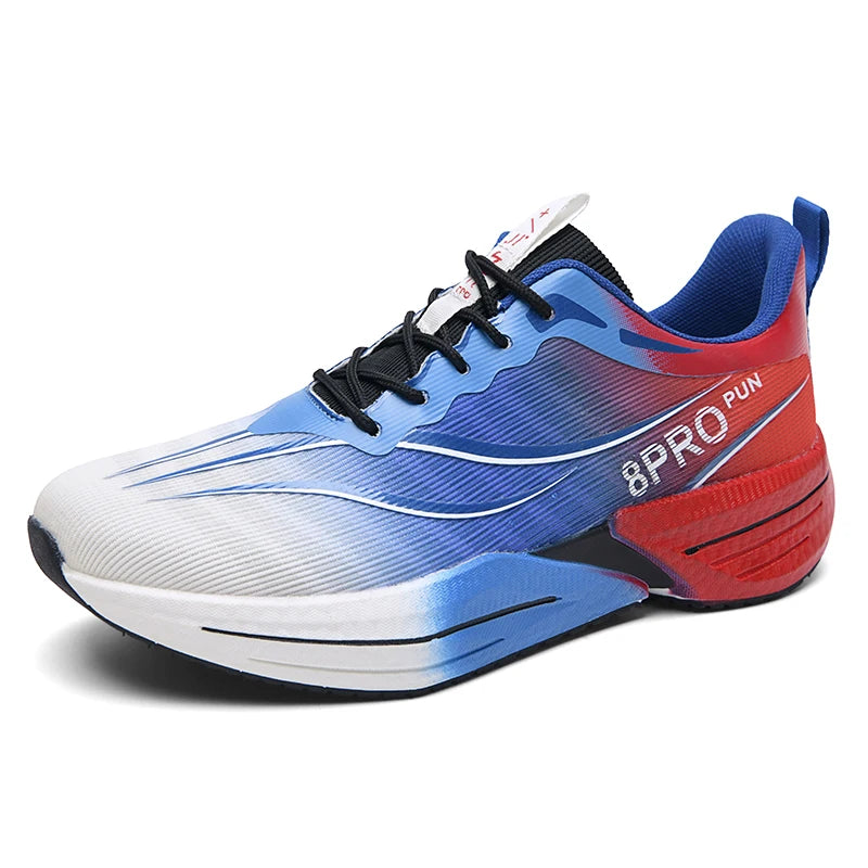 Mens Running Shoes New Breathable Mesh Ultra Light High Elasticity EVA Sole Cushioning Daily Jogging Training Sneakers Man