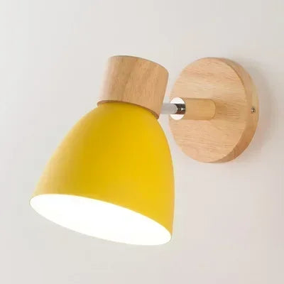 1 Pcs Modern Fashion Design Iron Circular Adjustable Home Hotel Bedroom Solid Color Study Balcony Wall Light LED Reading Light