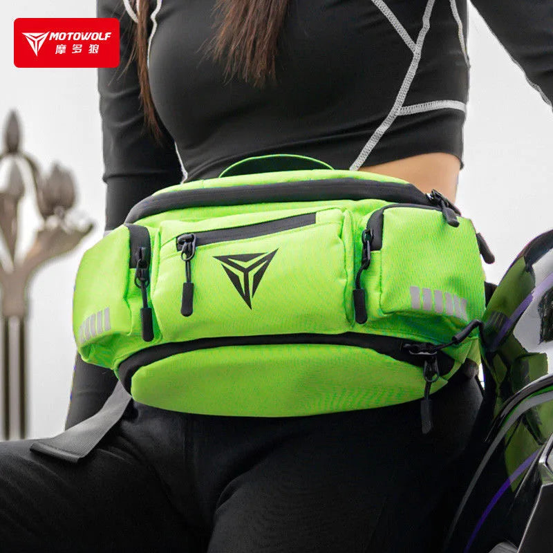 កាបូបចង្កេះម៉ូតូ Motowolf ទំហំធំសម្រាប់ដាក់ឧបករណ៍ម៉ូតូ កាបូបដាក់សម្ភារៈជិះម៉ូតូច្រើនមុខងារ កាបូបស្ពាយចំហៀង