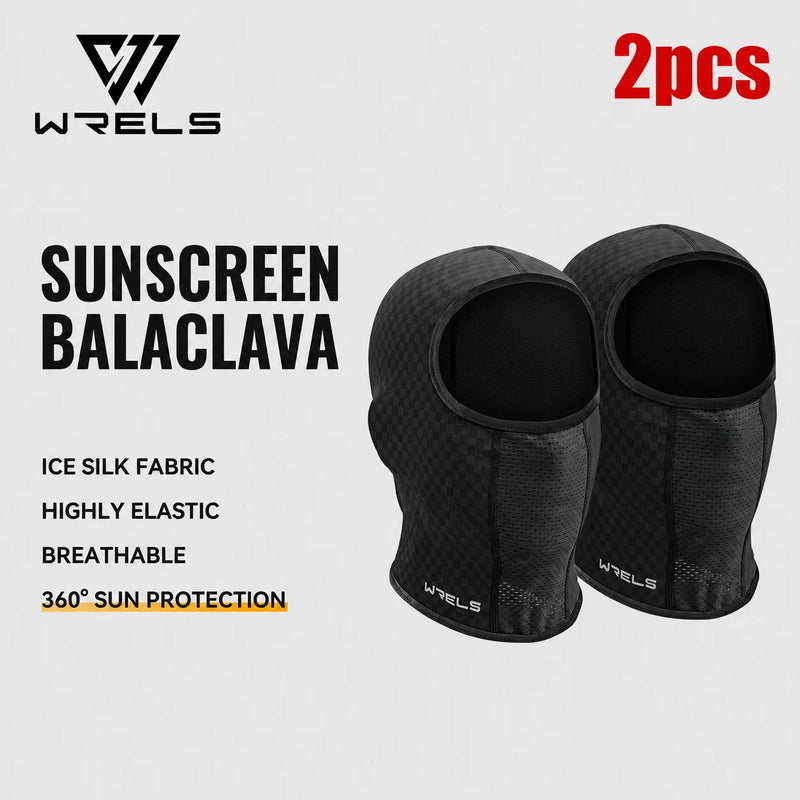 WRELS Cycling Face Mask Breathable Neck Hood Windproof Anti-UV Sun Protection Outdoor Fishing Men Women Balaclava Head Cover