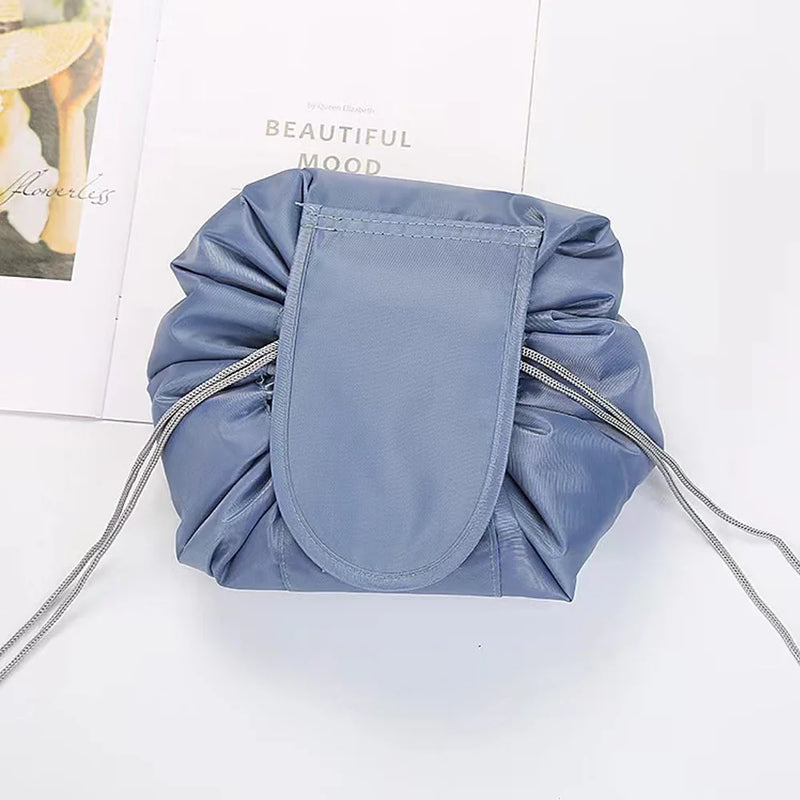 1pc Women Drawstring Cosmetic Bag Travel Storage Makeup Bag Portable Waterproof Toiletry Case,Washing Bag Makeup Pouch Bags