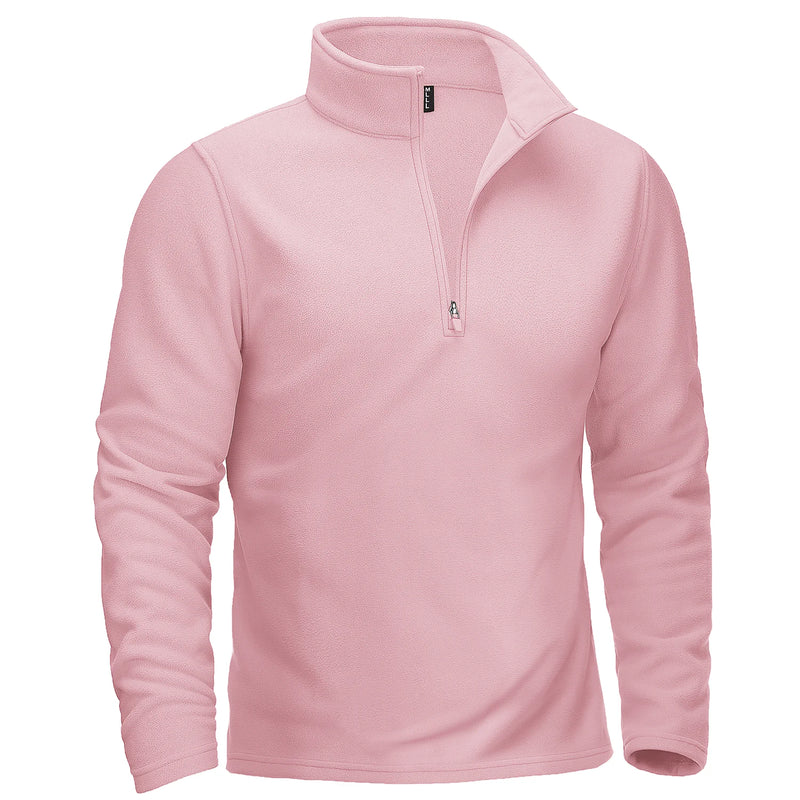TACVASEN Turtleneck Fleece Sweatshirts Thermal Quarter-Zip Lightweight Pullovers Casual Warm Breathable Hiking Golf Sweaters
