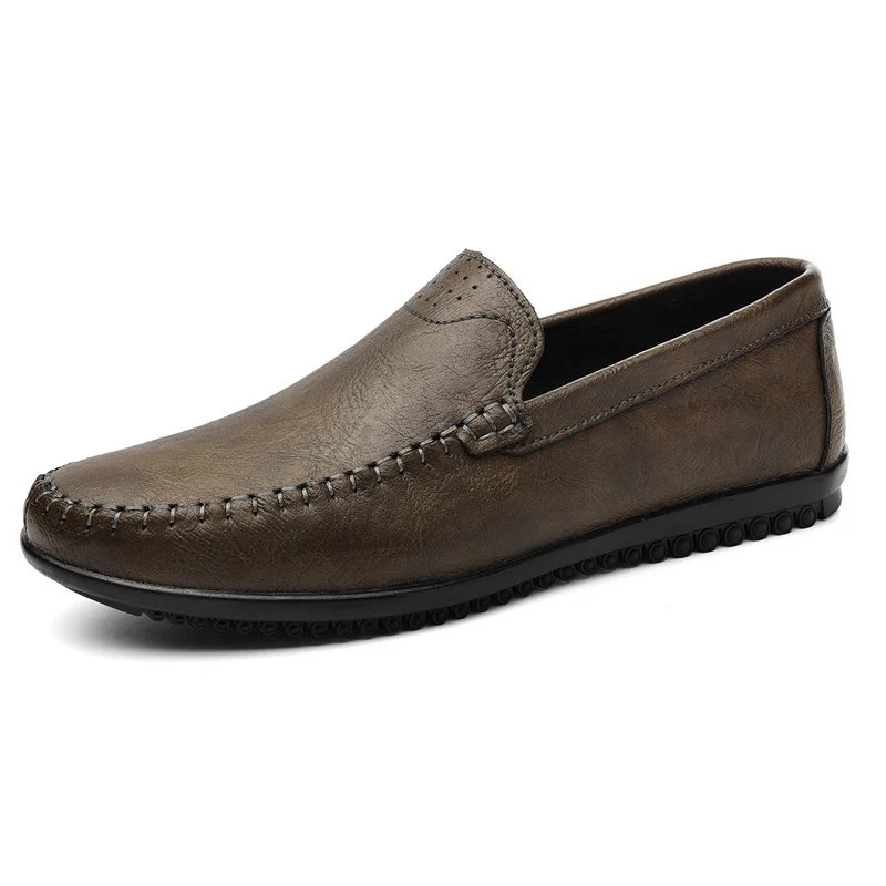 Slip On Casual Leather Shoes Men Loafers Flats Spring Autumn Men's slip-ons Mocasines Hombre Luxury Brand Designers