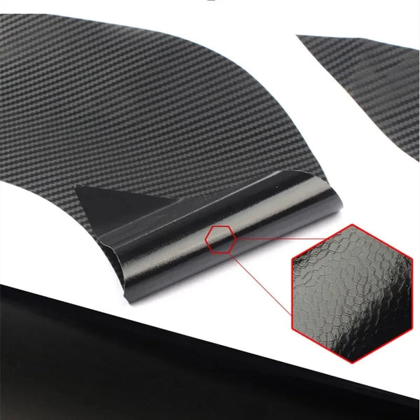 SEAMETAL 4Pcs Car Styling Mouldings Sticker Car Door Stickers Carbon Fiber Scratches Resistant Cover Auto Handle Protection Film