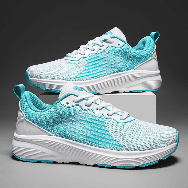 Men women casual sneakers four seasons fashion breathable soft-sole outdoor speed running shoes couple light racing sports shoes