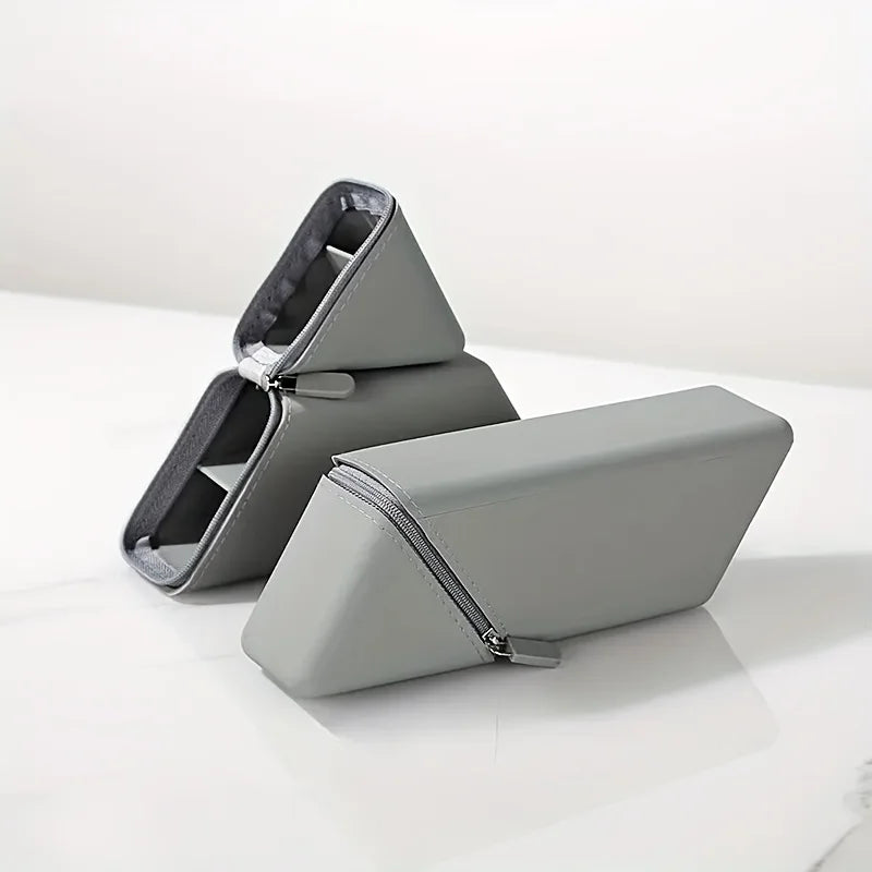 1pc Stylish Silicone Pen Holder, Foldable Large Capacity Expandable Desktop Pencil Case for Office & Study Use.Pencil Case