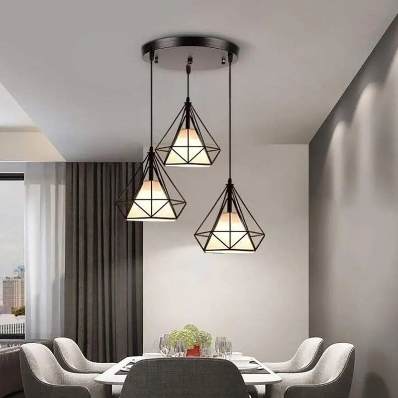 Nordic 1/3 Heads Long Bar Lighting Chandelier Restaurant Dining Room Pendant Lighting Barber Shop Hanging Lamp E27 Droplight