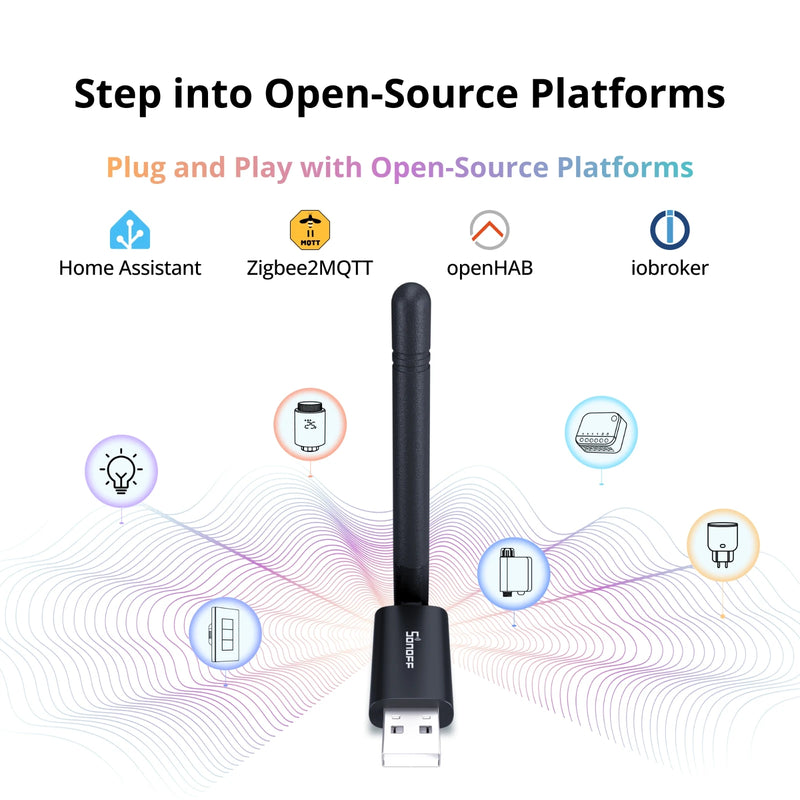 SONOFF Dongle Lite MG21 Zigbee/Thread USB Dongle Dongle-LMG21 EFR32MG21 Compact Size 65% Smaller than ZBDongle-E Cost-Effective