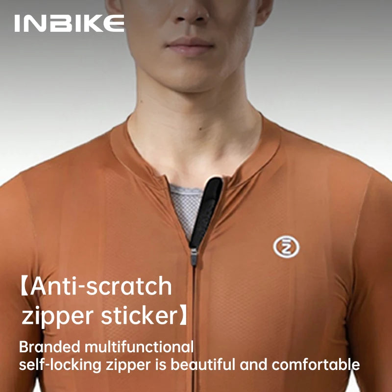 INBIKE New Pro Cycling Jersey Man MTB Jersey Road Bike Short Sleeved Shirts Road Reflective Bicycle Jersey MTB Cycling Clothing