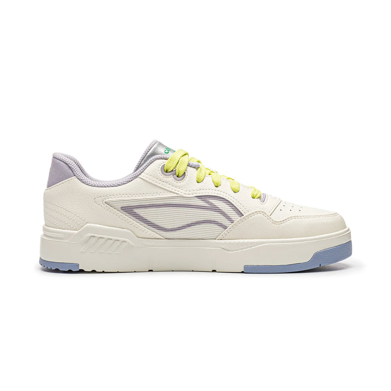 ស្បែកជើង Li-Ning ស្ត្រី COMMON 80s Lifestyle ស្បែកជើងកីឡាបែបបុរាណ ងាយស្រួលពាក់ ស្បែកជើងកីឡា LiNing Leisure AGCW038
