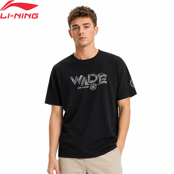 អាវយឺតបុរស Li-Ning WADE ការពារកាំរស្មីយូវី LN 51% កប្បាស 35% ប៉ូលីអេស្ទ័រ 14% វីស្កូស ទំហំធម្មតា អាវយឺតកីឡាទាន់សម័យ LiNing AHSW375