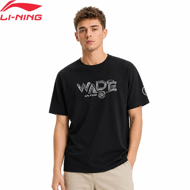 អាវយឺតបុរស Li-Ning WADE ការពារកាំរស្មីយូវី LN 51% កប្បាស 35% ប៉ូលីអេស្ទ័រ 14% វីស្កូស ទំហំធម្មតា អាវយឺតកីឡាទាន់សម័យ LiNing AHSW375